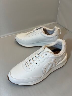 LOCI Men's Fusion Classic White Leather Sneakers. EU 44. NWOB